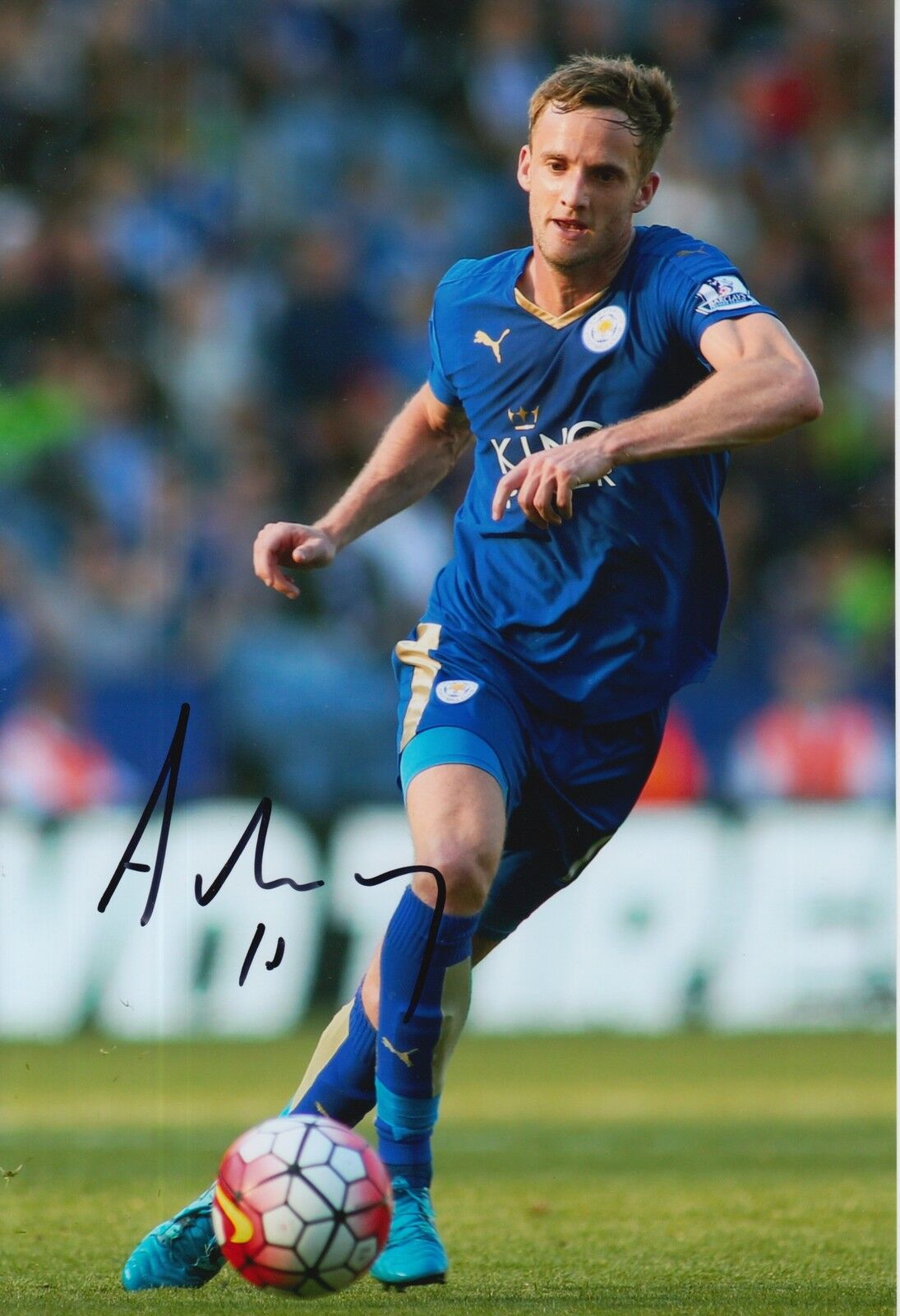 LEICESTER CITY HAND SIGNED ANDY KING 12X8 Photo Poster painting 2.