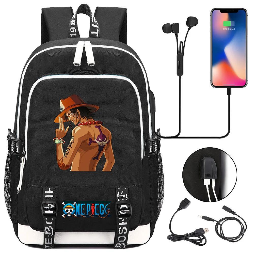 Buzzdaisy Premium One Piece Backpack with USB Charging Port and Laptop Protection - Multi-Pocket for Large Capacity Storage