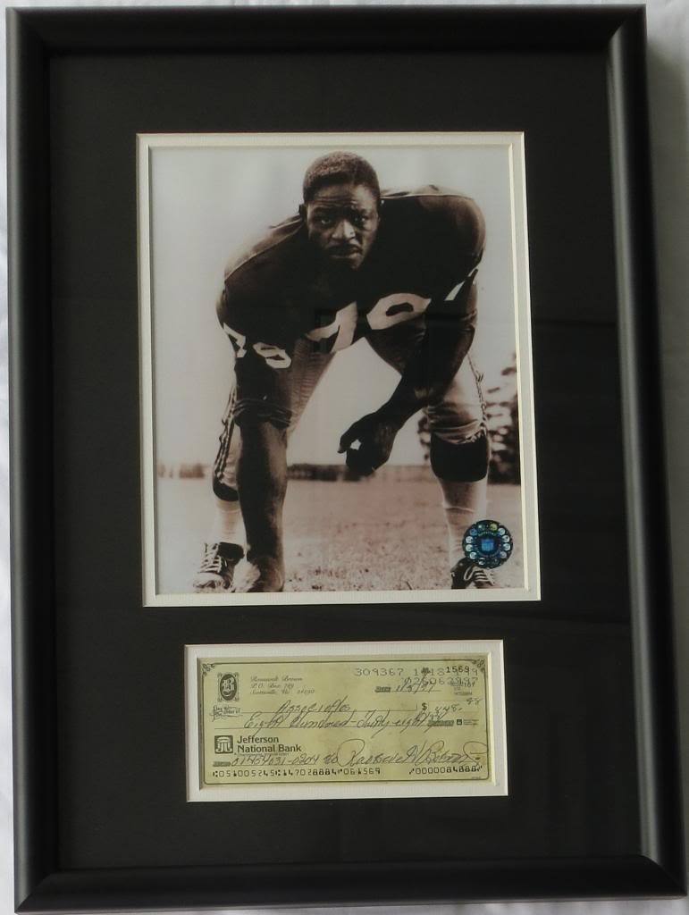 Roosevelt 'Rosie' Brown Signed Autographed Framed Check w/ 8x10 Photo Poster painting PSA/DNA