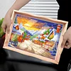 DIY Diamond Painting Wooden Tray Food Tray with Handle Living Room Decoration Donut Wooden Tray Kit
