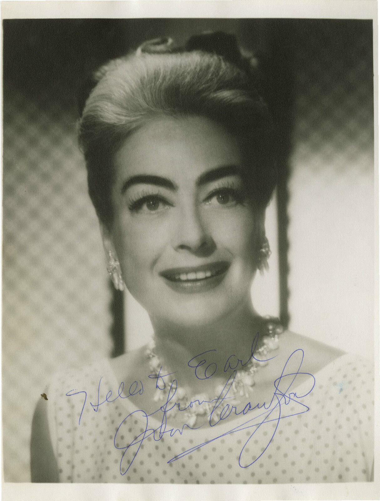 JOAN CRAWFORD Autographed Photo Poster paintinggraph - Film Star Actress - preprint