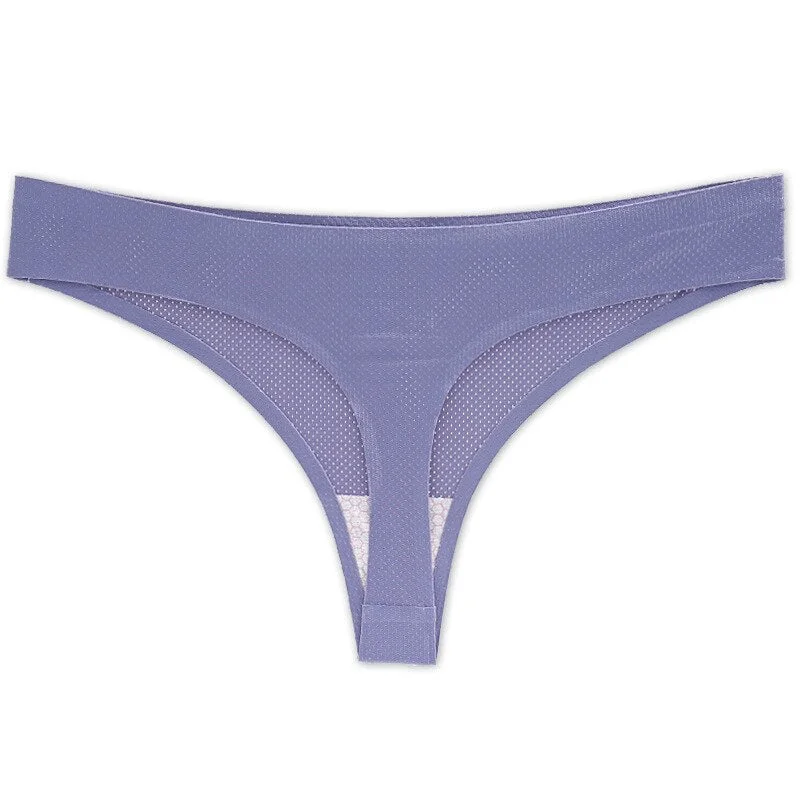 TERMEZY Women Seamless Panty Underwear Female Comfort Intimates Fashion Low-Rise Thong 7 Colors Lingerie Drop Shipping