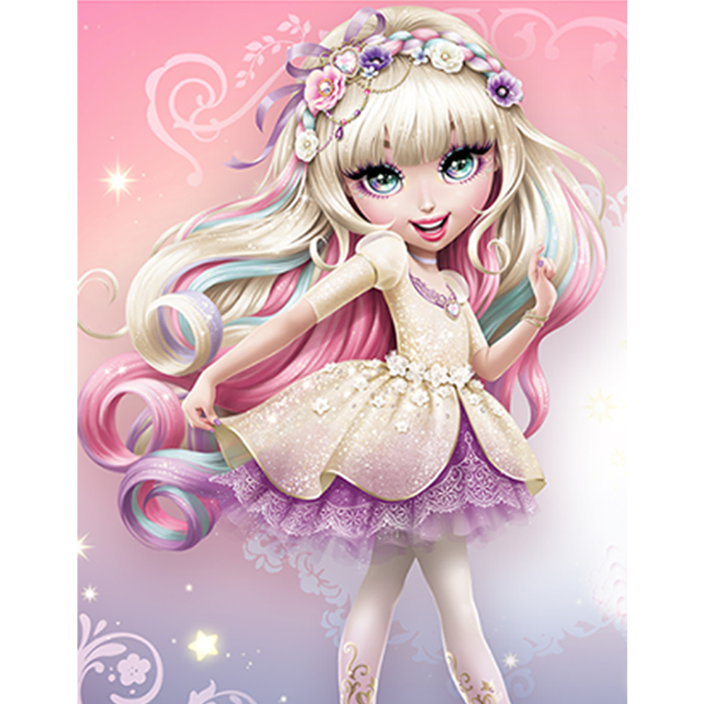 Download Big Eye Doll fairy-11CT Stamped Cross Stitch(36*46CM)