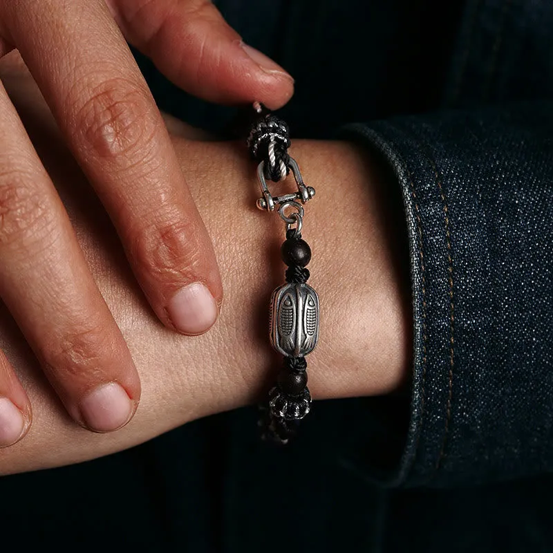 Koi Fish Wealth Reincarnation Knot Braid String Bracelet