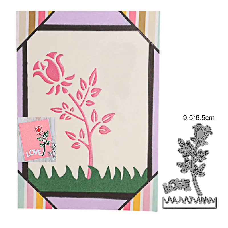 Craft Metal Cutting Dies Cut Die Mold Wildflower Flower Leaf Decoration Scrapbooking Dies Knife Mould Blade Punch Stencils Dies