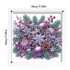 5D DIY Partial Special Shaped Drill Diamond Painting Kit Xmas Decor With Frame Kit 18x18cm