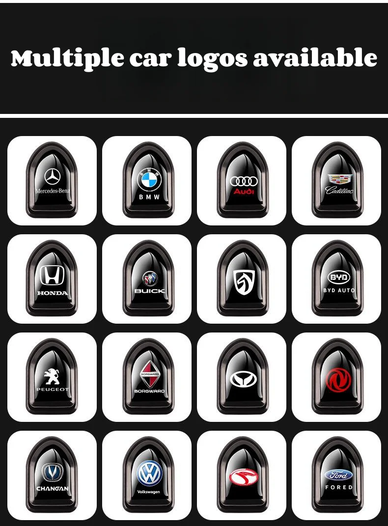 Car-mounted mini hook with car logo(4PCS)