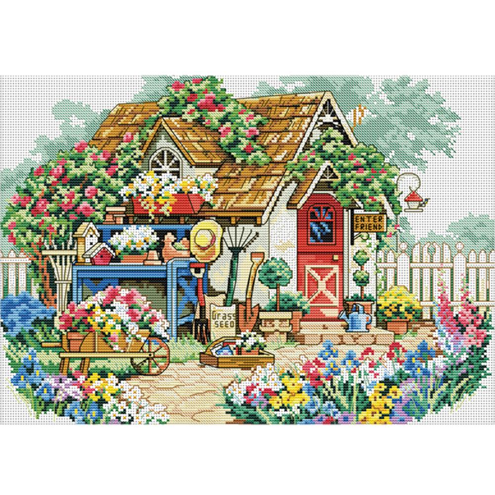

Hanaya - 11CT Stamped Cross Stitch - 53*40cm, 501 Original