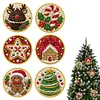 Christmas Acrylic Diamond Painting Ornament Kit 6Pcs for Adults