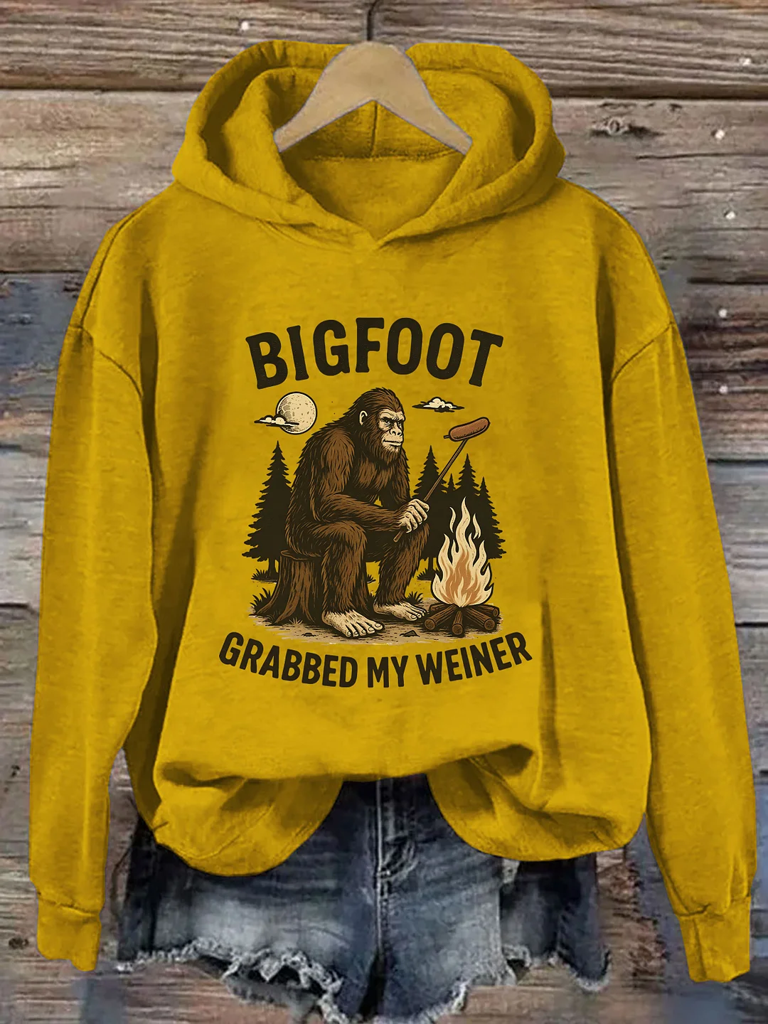 Bigfoot Grabbed My Weiner Hoodie