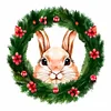 5D DIY Full Round Drill Diamond Painting Critter Wreath Rabbit Home Decor