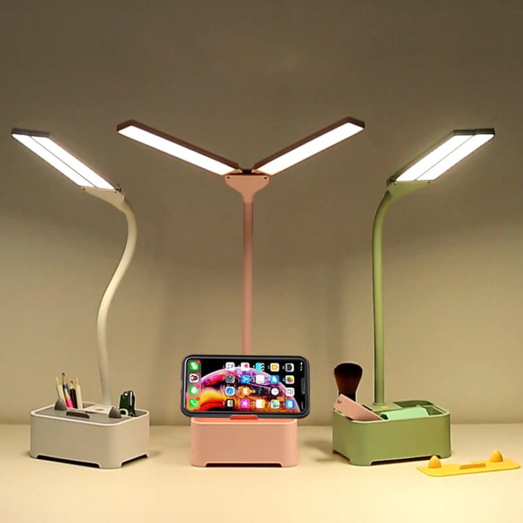 Double Lamp LED Rechargeable Table Lamp - Appledas