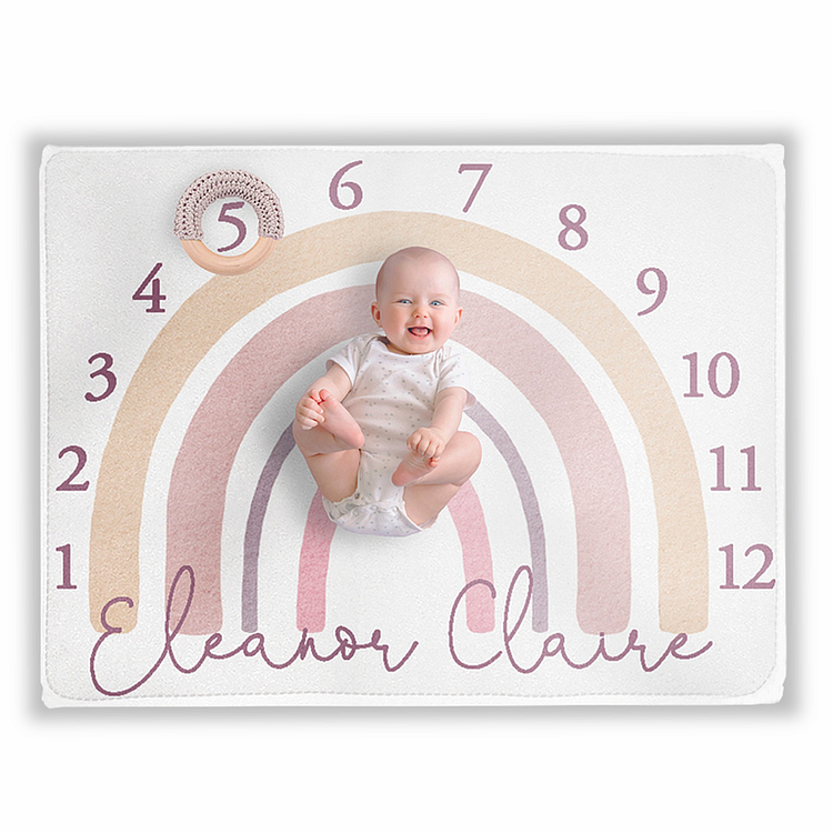 BlanketCute-Personalized Family Blanket with Your Baby Milestone | 06