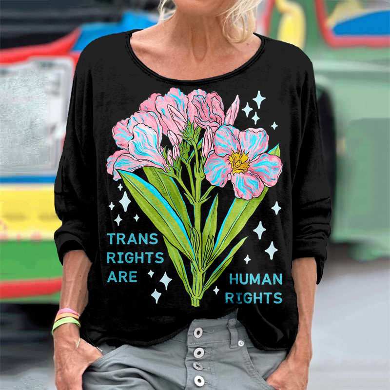 Comstylish Trans Rights Are Human Rights Comfy T Shirt