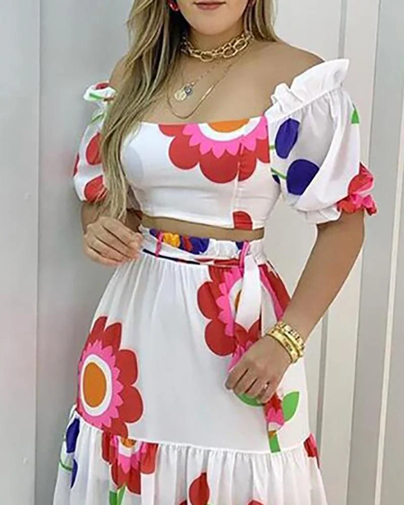 Floral Two Piece Set