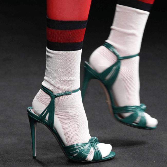 TAAFO Leather Open Toe High Heel Sandals