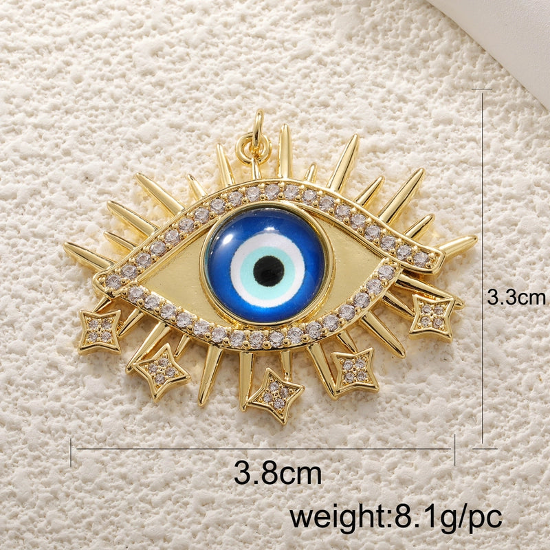 1 Piece Copper Devil’s Eye Jewelry Accessories Pendant
