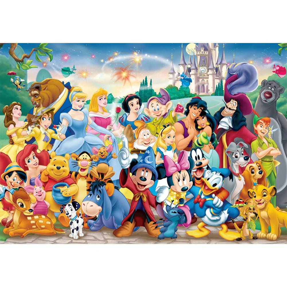 11CT Estampado Punto De Cruz Disney Cartoons(100*71cm)