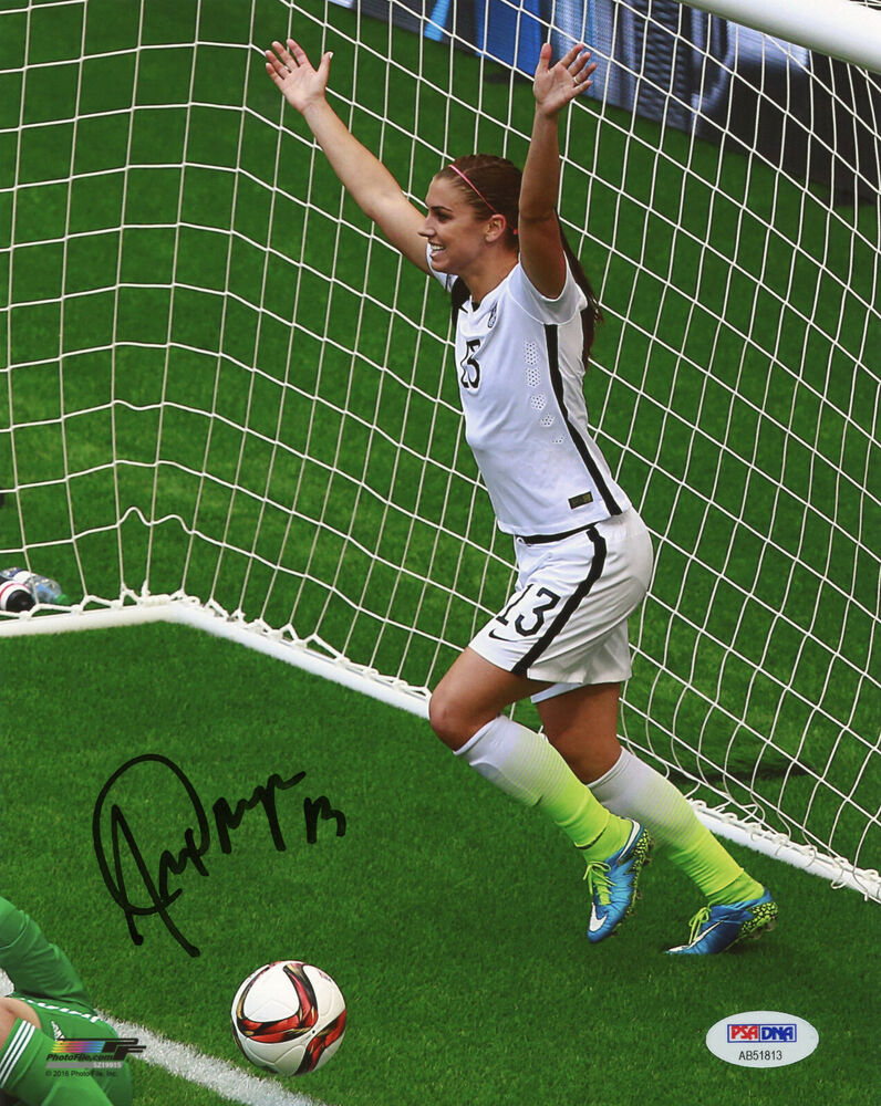 Alex Morgan Signed PSA/DNA 8X10 USA Women's Soccer Photo Poster painting Auto USWNT Japan