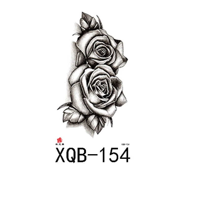 Small Full Arm Waterproof Tattoo Sticker Half Arm Arm Fierce Wolf Head Animal Arm Lasting European and American Tattoo Sticker