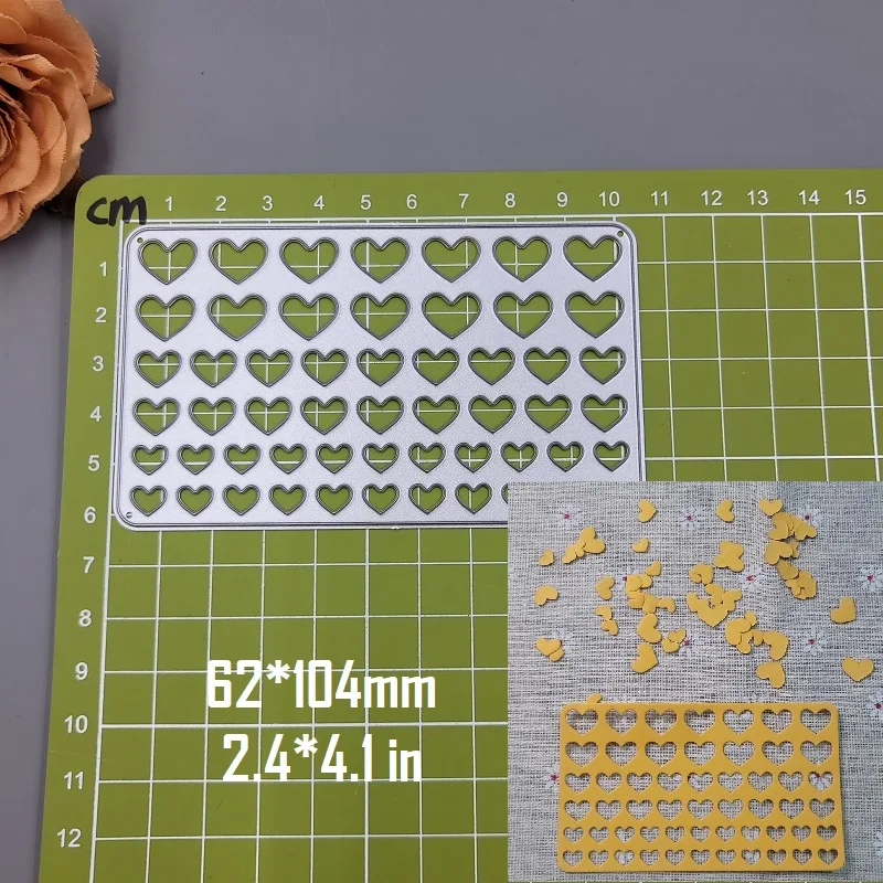 Nigikala Heart Metal Cutting Dies Scrapbooking Stencil Heart Die Cut Decoration DIY Embossing Album Paper Cards Gift