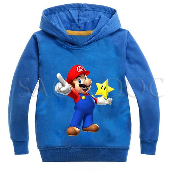 Fashion Super Mario Sweatshirts Hoodies Children's Hoodies Girls Boy Cotton Hoodie Boys Sweatshirt Kids Long Sleeve Hoodies - Life is Beautiful for You - SheChoic