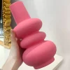 Hot Pink Ceramic Vase, Colorful Ceramic Vase, Modern Dried Flower Vases, Pink Round Vase for Centerpieces Wedding Dinner Table Party Office, Housewarming Gift