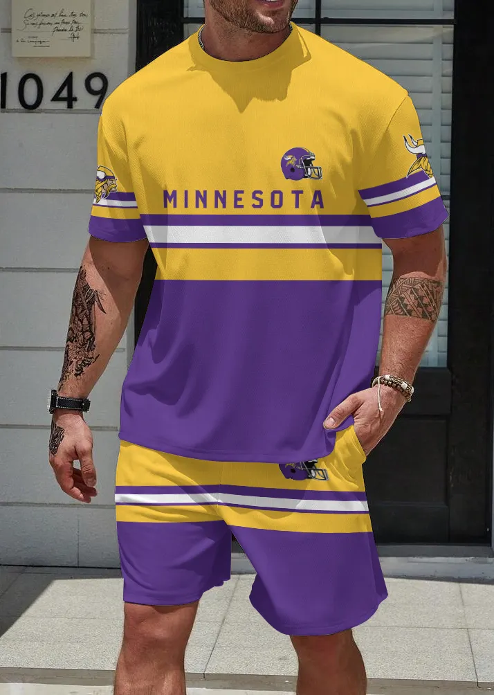 Minnesota Vikings Limited Edition Top And Shorts Two-Piece Suits