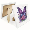 5D DIY Partial Special Shaped Drill Diamond Painting Kit Butterfly Decor With Frame Kit 18x18cm