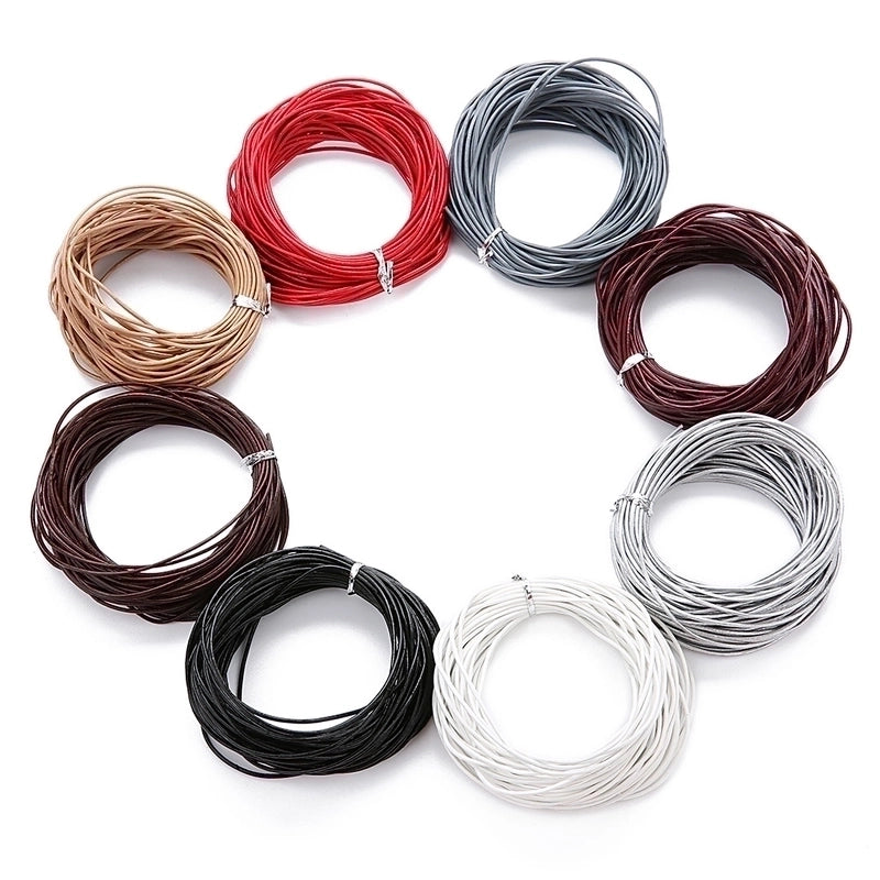 1 Piece Minimalist Solid Color Leather Rope Jewelry Accessories