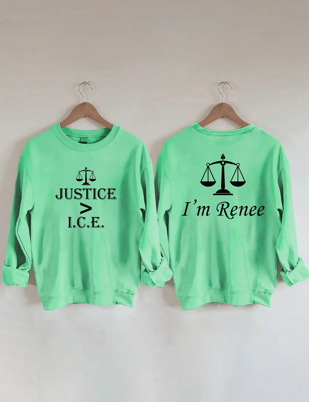 Justice Greater Than ICE Sweatshirt