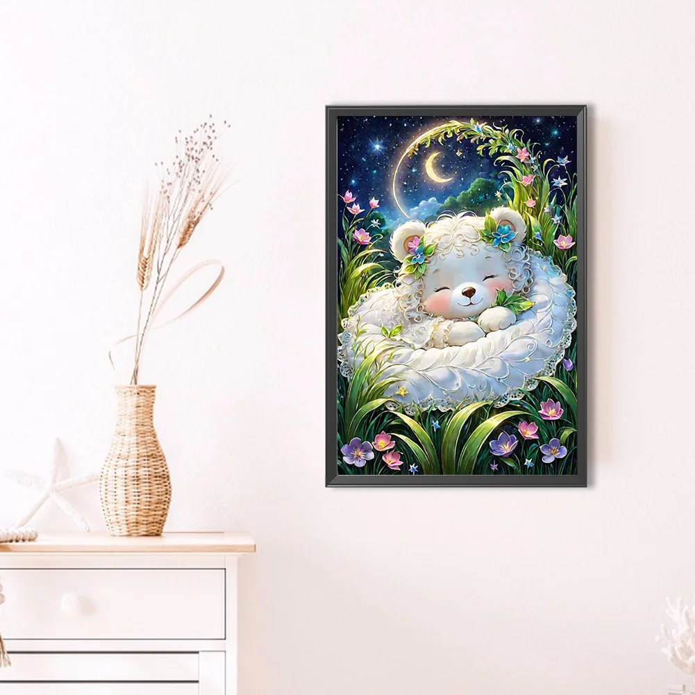 Diamond Painting - Full Round Drill - Little Bear(Canvas|40*60cm)