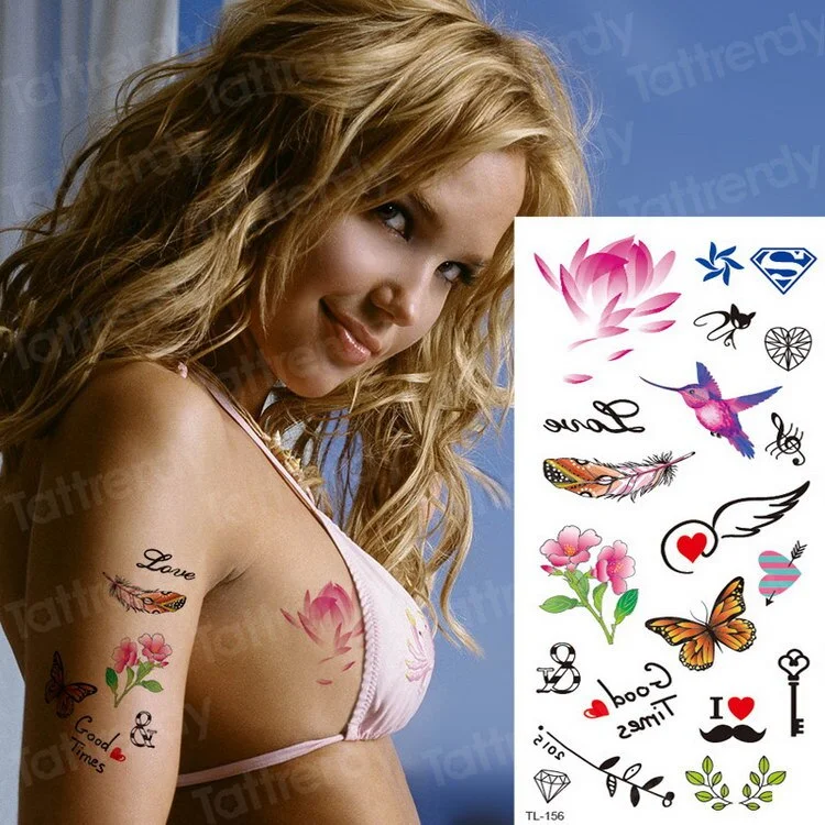 temporary tattoo sexy tattoo kiss love tattoo sticker woman tatoo fake waterproof temporary tattoos for girls bikini body art