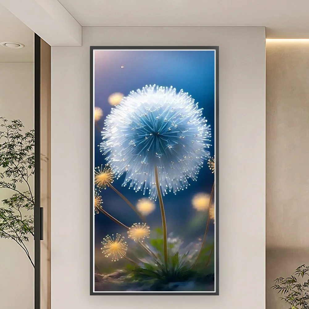 11CT Full Stamped Cross Stitch - Dandelion(Canvas|40*80CM)