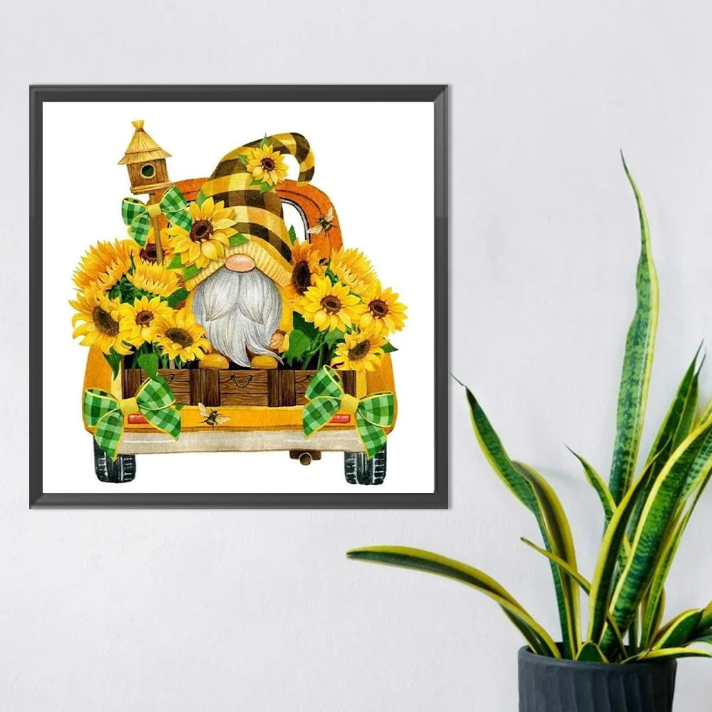 Diamond Painting - Full Round Drill - Sunflower Goblin(Canvas|30*30cm)