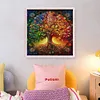 (Multi-Style) Life Tree-14CT Stamped Cross Stitch 40*40cm/15.75*15.75in