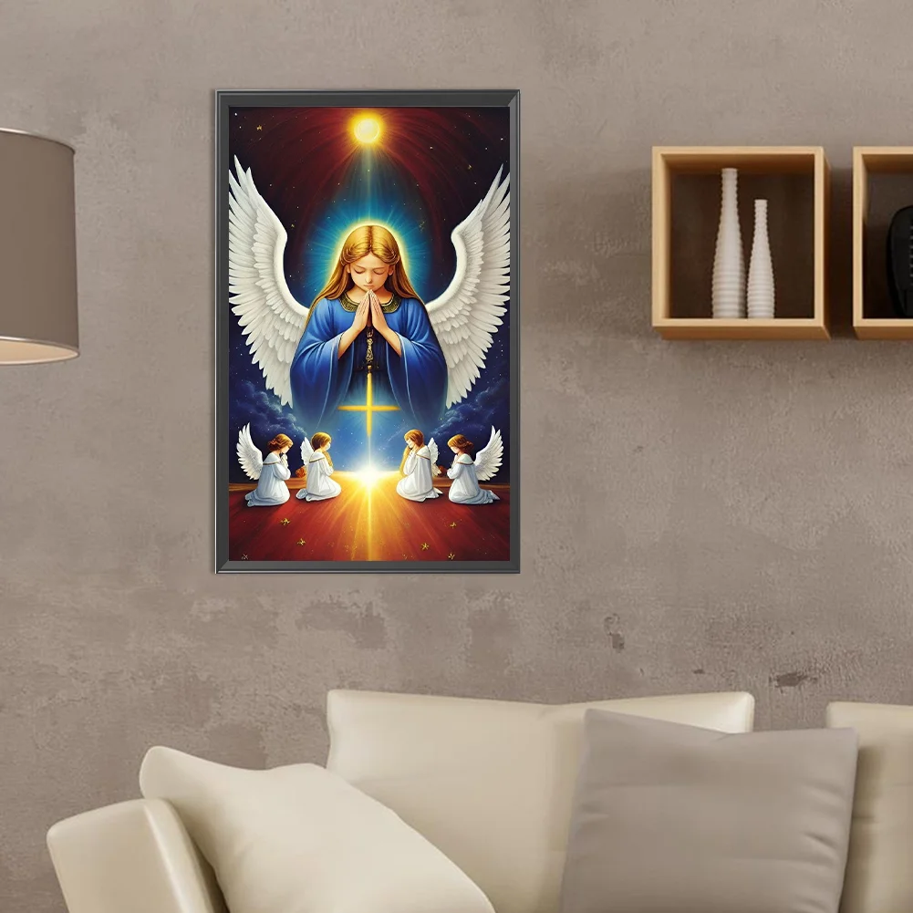 Full Round Diamond Painting 30*50cm - Angel Prayer