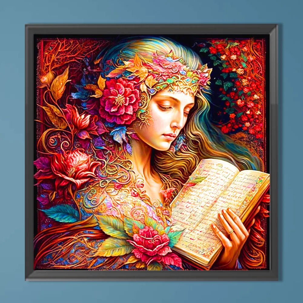 Full Round Diamond Painting 40*40cm - The Girl Who Sang For This