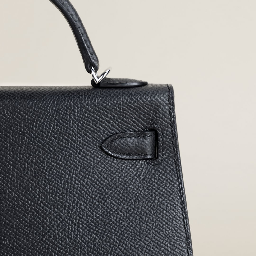 Mini Kelly II Epsom 89 Noir PHW