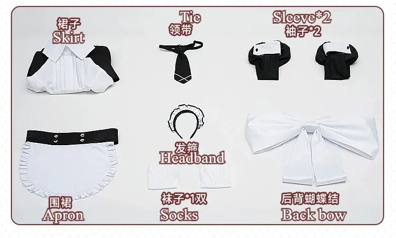 [Wetrose] Pre-Order Blue Archive Ryuuge Kisaki Maid Game Outfit Cosplay Costume  