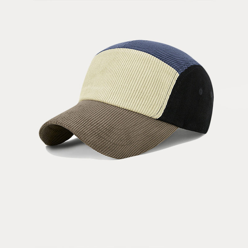 Stylish Contrast Color Corduroy Cap
