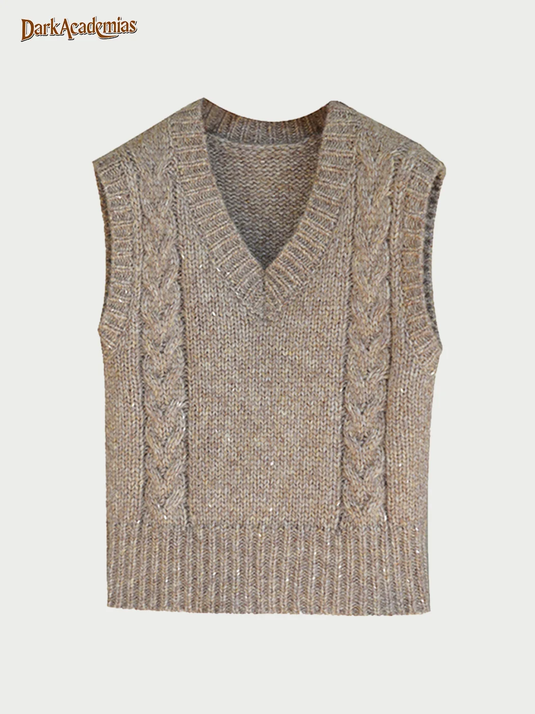 French Knitted Woolen Vest / DarkAcademias /Darkacademias