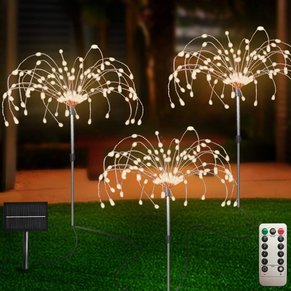 Waterproof Solar Garden Fireworks Lamp