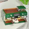 Retro building block coffee machine building block toy small particle model 928 pieces