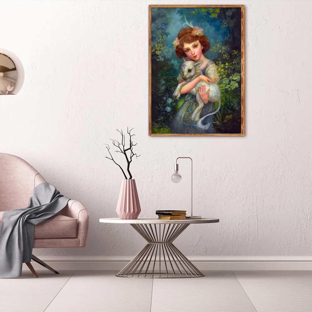 Diamond Painting - Full Square Drill - Girl(20*30 - 50*70cm)