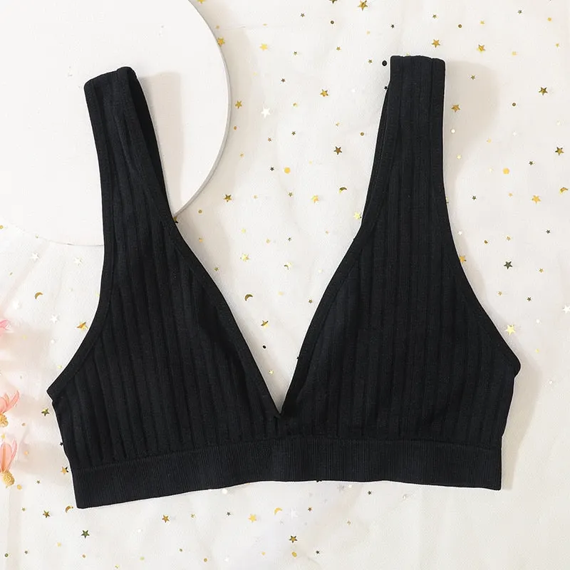 Seamless Bra Sports Bras For Women Plunge Bra Top Female Brassiere Deep V Sexy Women's Underwear Backless Bralette Lingerie