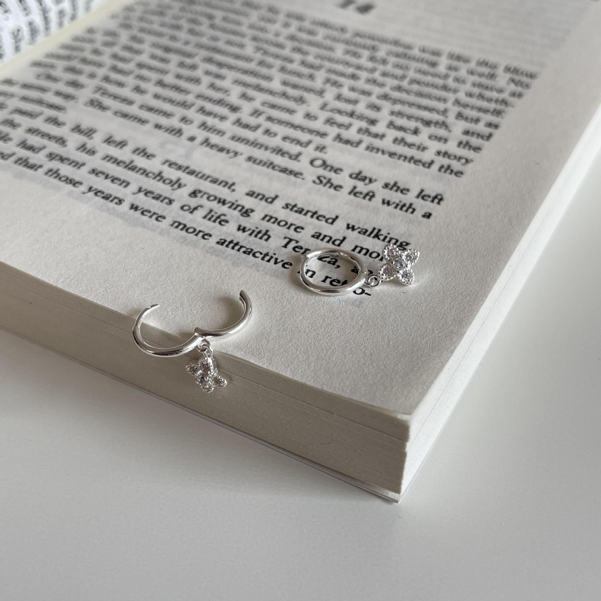 925 Sterling Silver Zodiac Sign Silver Electroplating Stud Earrings