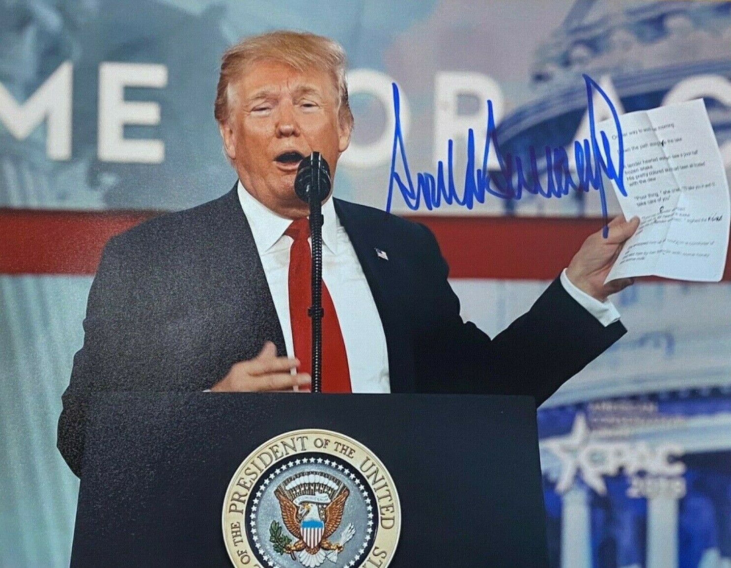 Donald Trump Autographed Signed 8x10 Photo Poster painting REPRINT ,