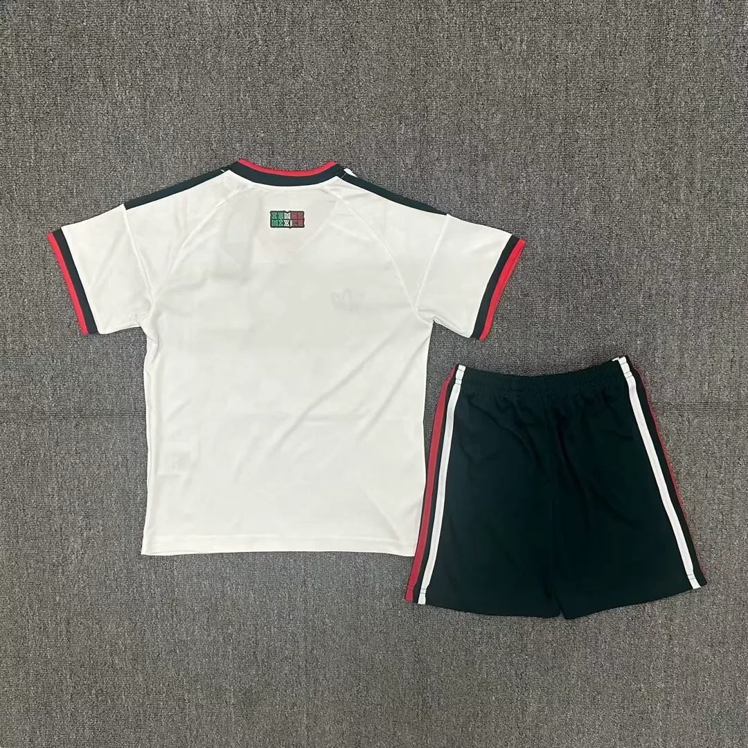 2026 Mexico Away Kids Kit Soccer Jersey Thai Quality