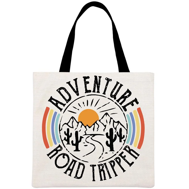 Adventure Road Tripper  Printed Linen Bag-Annaletters